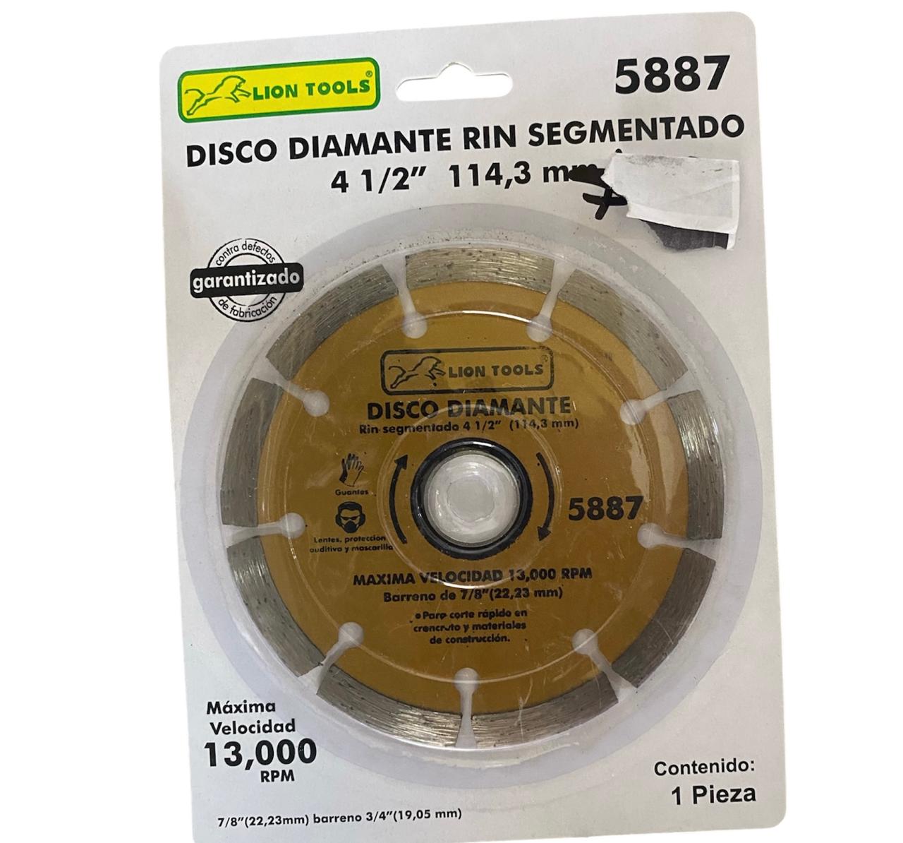 Disco De Diamante Segmentado 4 1/2 LT